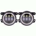 Fog Lights with Black Face and Full Halo 4 Inch U85289