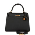 Black Leather Handbag Z545