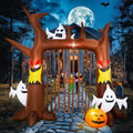 8FT Halloween Inflatable Dead Tree with Ghosts & Pumpkins X9967