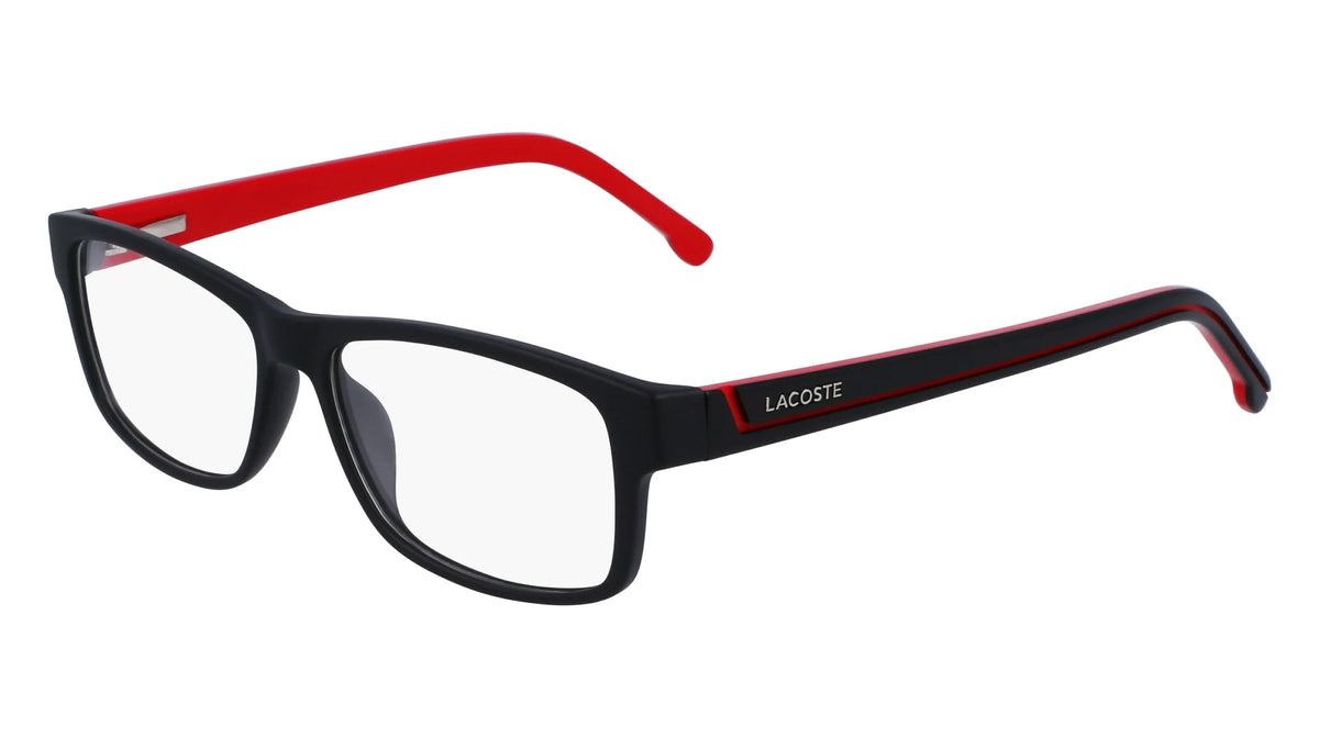 Matte Black Red Eyeglasses W1907