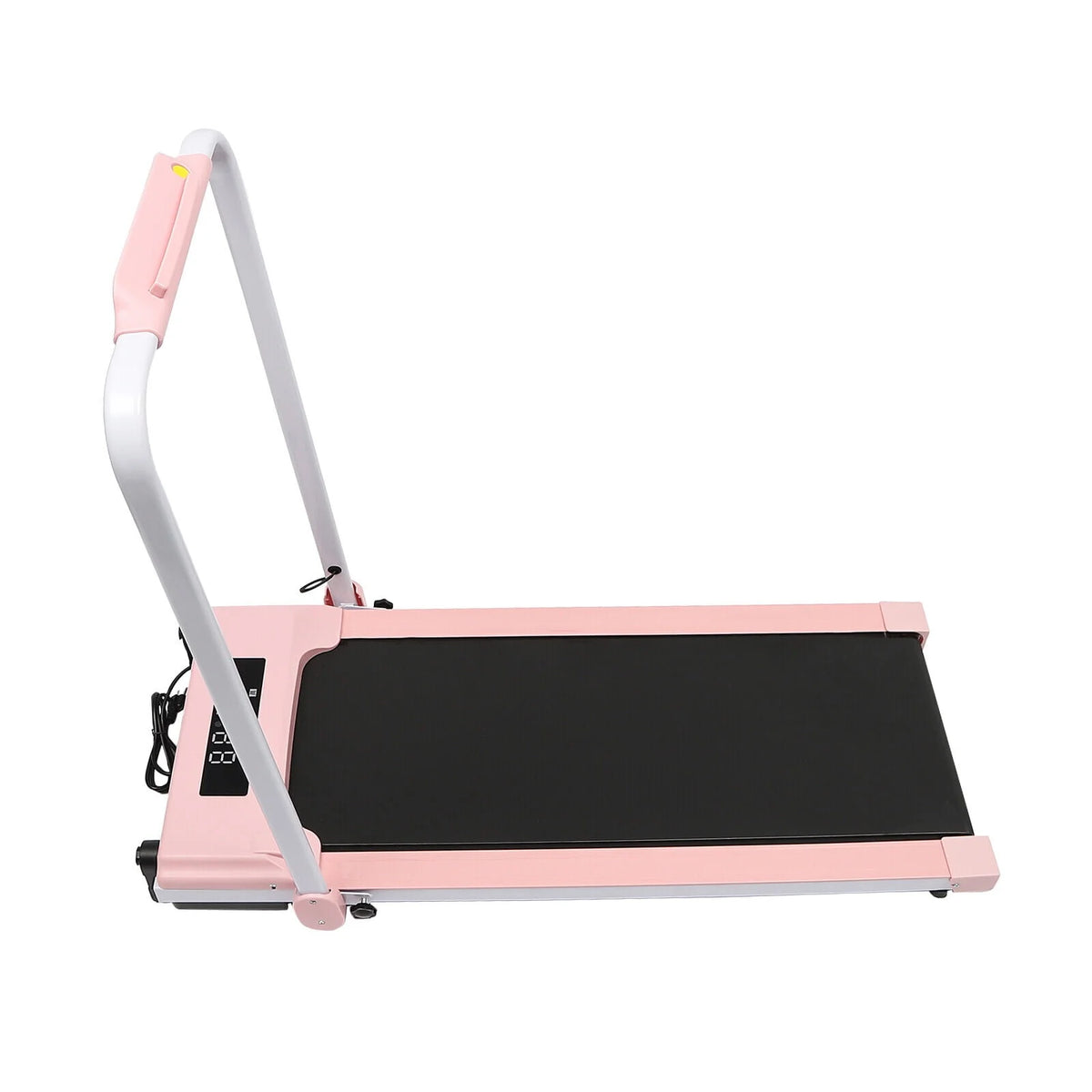 Folding Compact Treadmill 220 lbs Capacity Pink/Black K339013