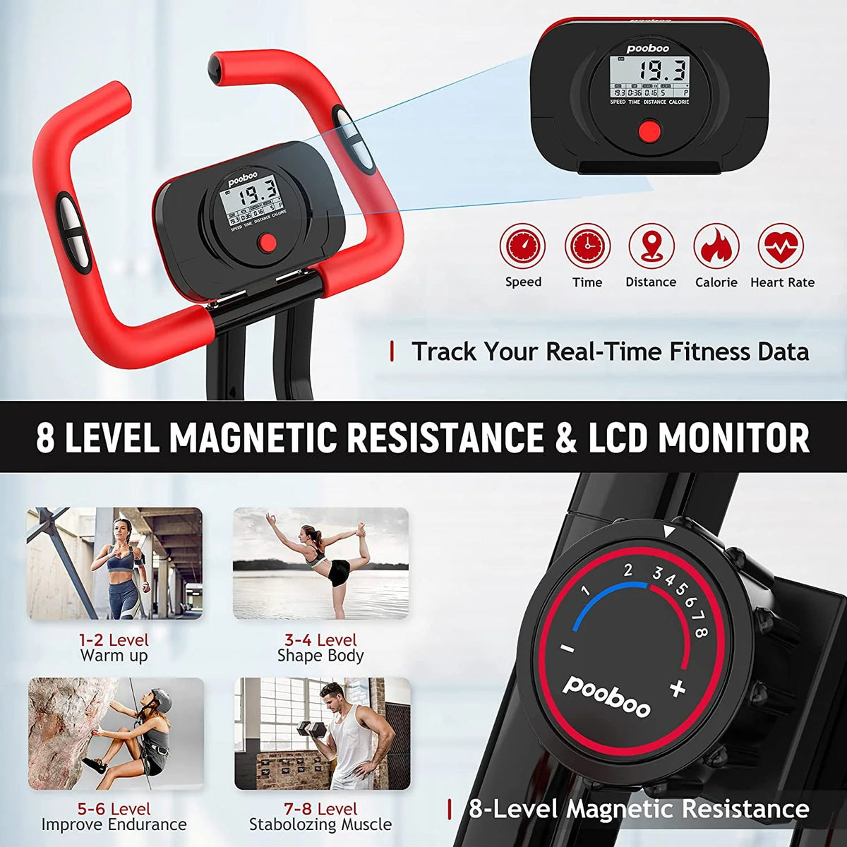 Foldable Magnetic Exercise Bike H40608