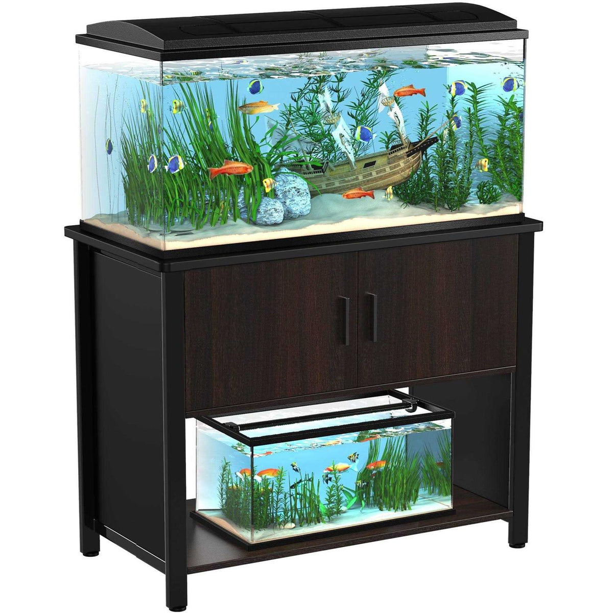 Fish Tank Stand Metal Aquarium Stand with Cabinet Z7129