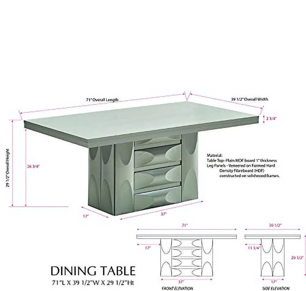 8-Piece Pedestal Wood Dining Set S4289