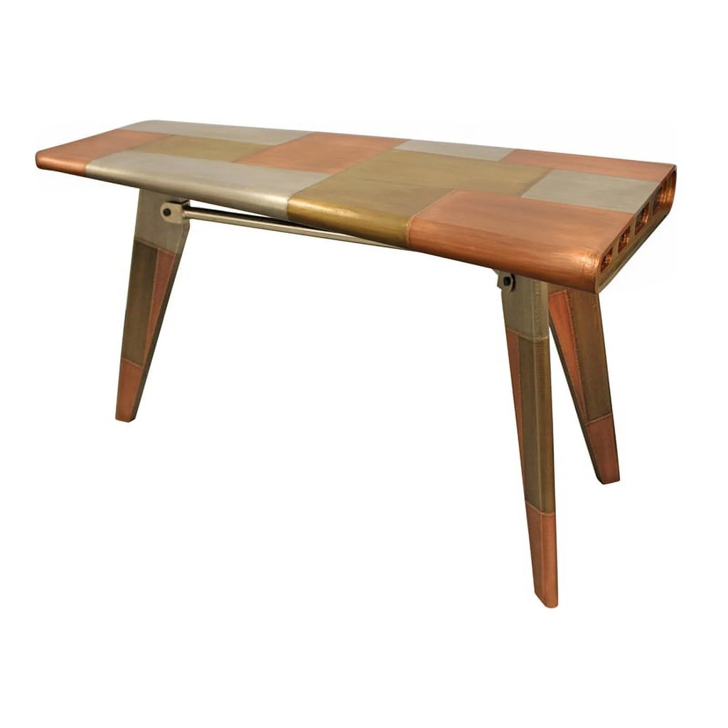 Metal Cladded Writing Desk D323197