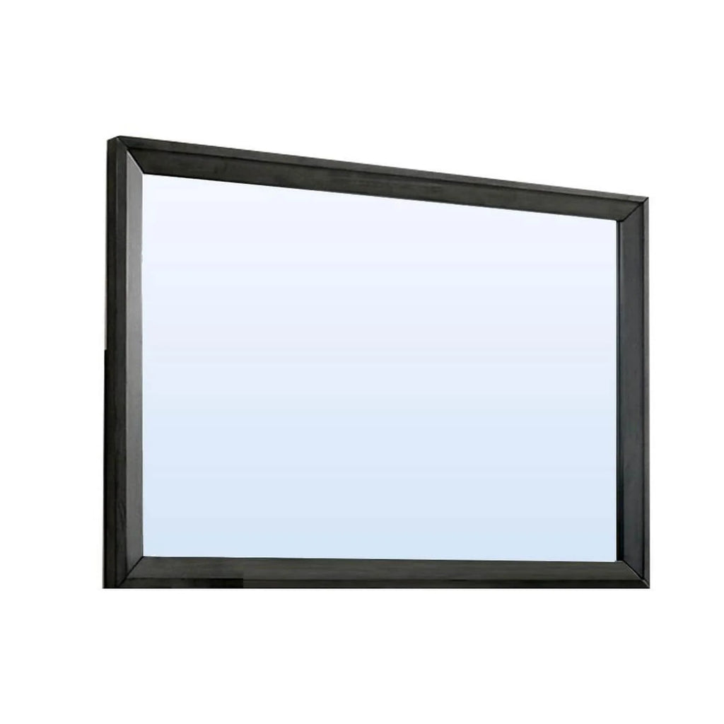 45 Inch Rectangular Wooden Frame Contemporary Mirror A24543