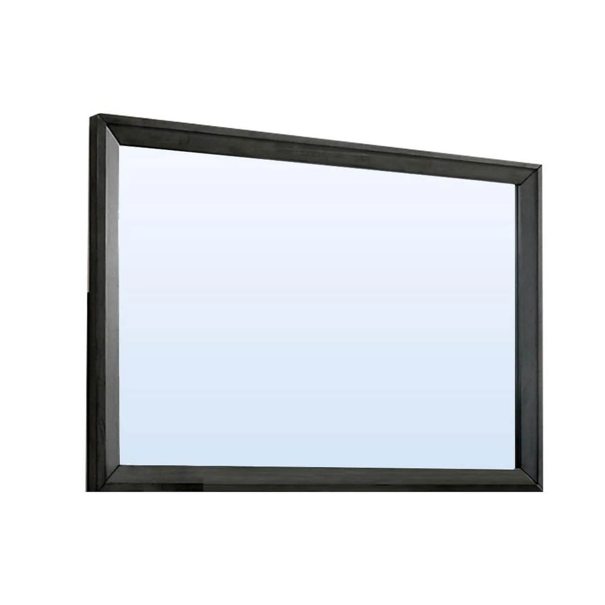 45 Inch Rectangular Wooden Frame Contemporary Mirror A24543