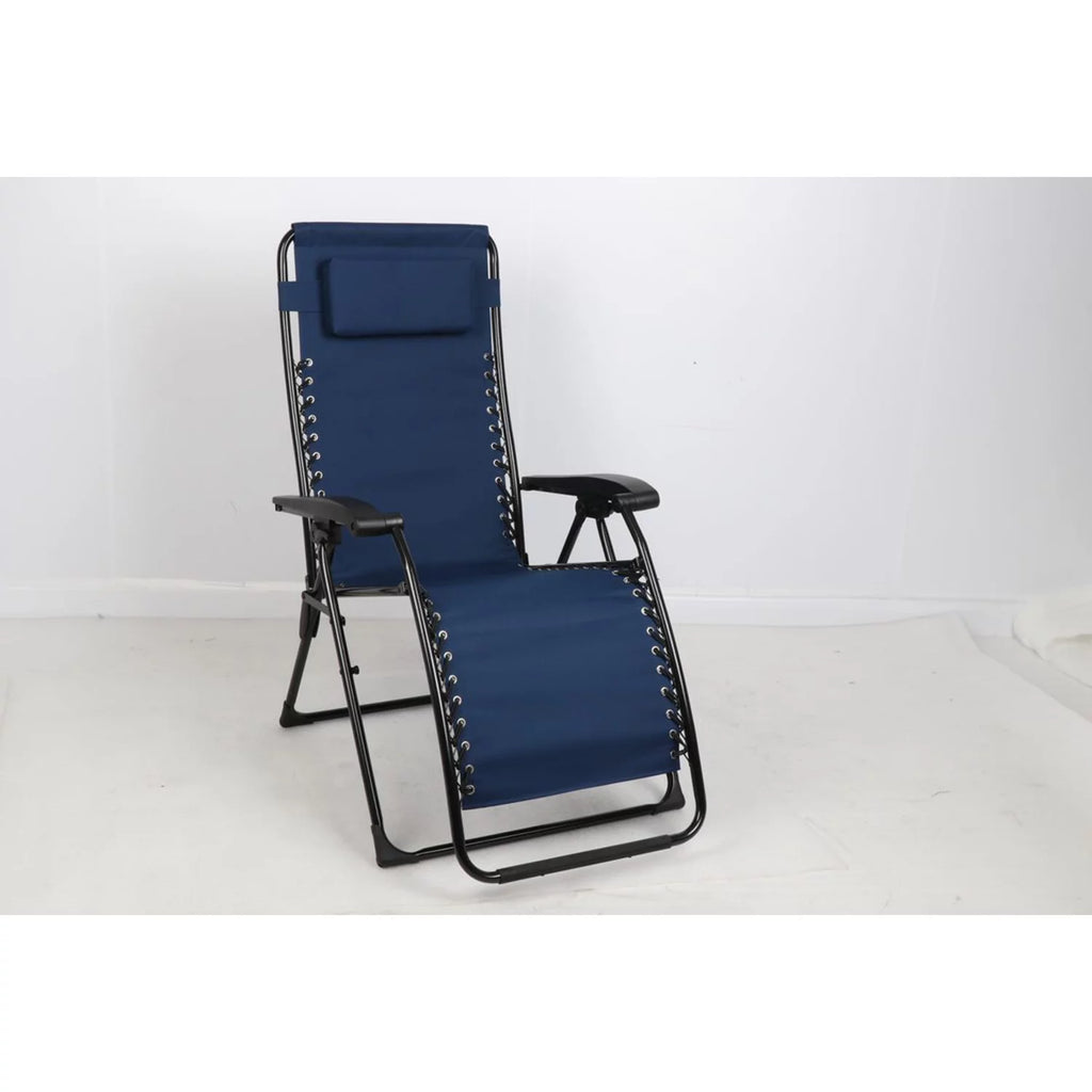 Blue Foldable Zero Gravity Lounge Chair U5909