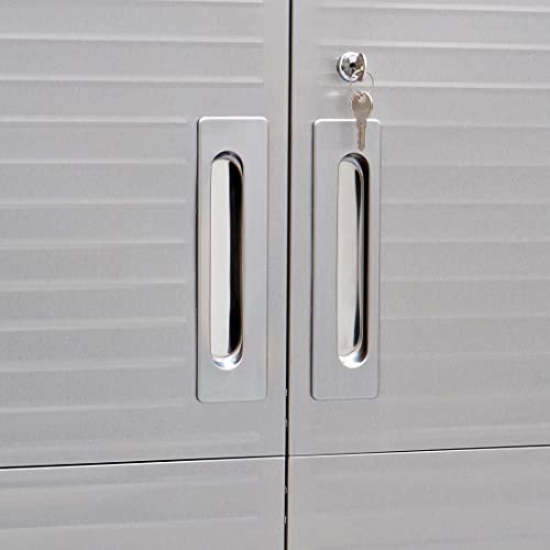 Solid Steel Lockable Metal Storage Cabinet with Adjustable Shelves, 48" W x 24" D x 72" H X185
