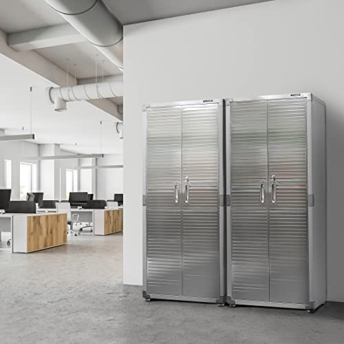 Solid Steel Lockable Metal Storage Cabinet with Adjustable Shelves, 48" W x 24" D x 72" H X185