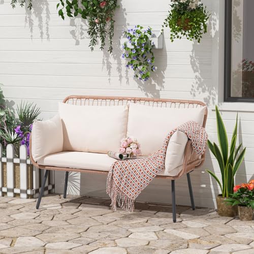 3 Pieces Patio Bistro Set with Round Glass Table Y6759
