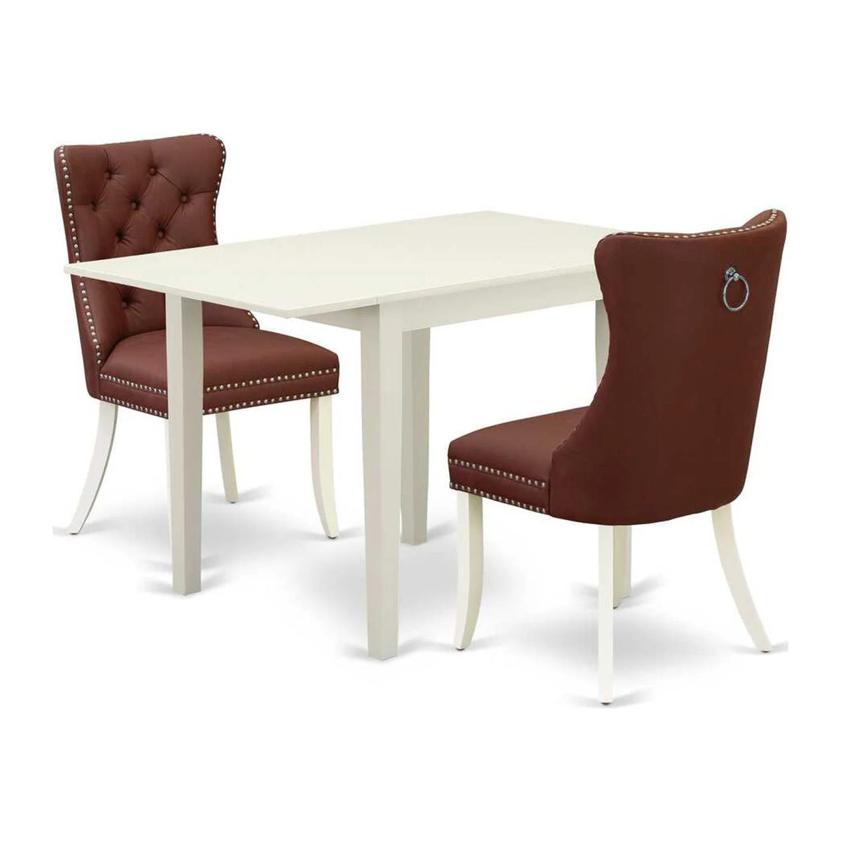 3 Piece Rectangle Dining Table with Dropleaf S287