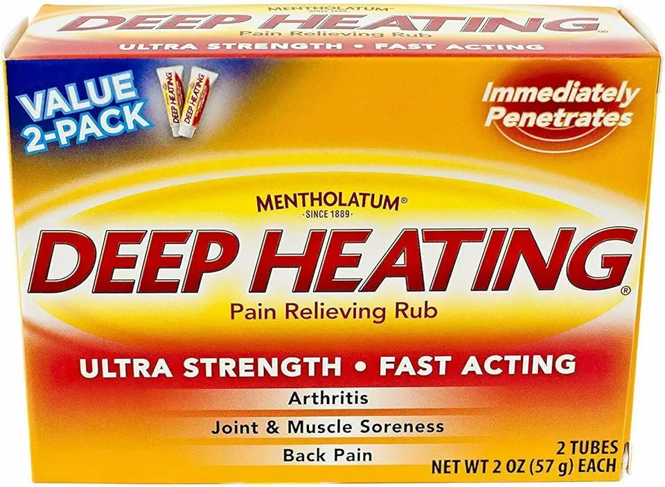 Deep Heating Pain Relieving Rub Ultra Strength 2 Tubes Pack of 5 N48072