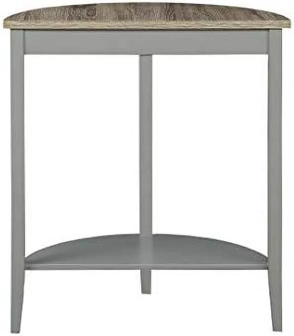 Gray Wood Console Table with Open Compartment T174231
