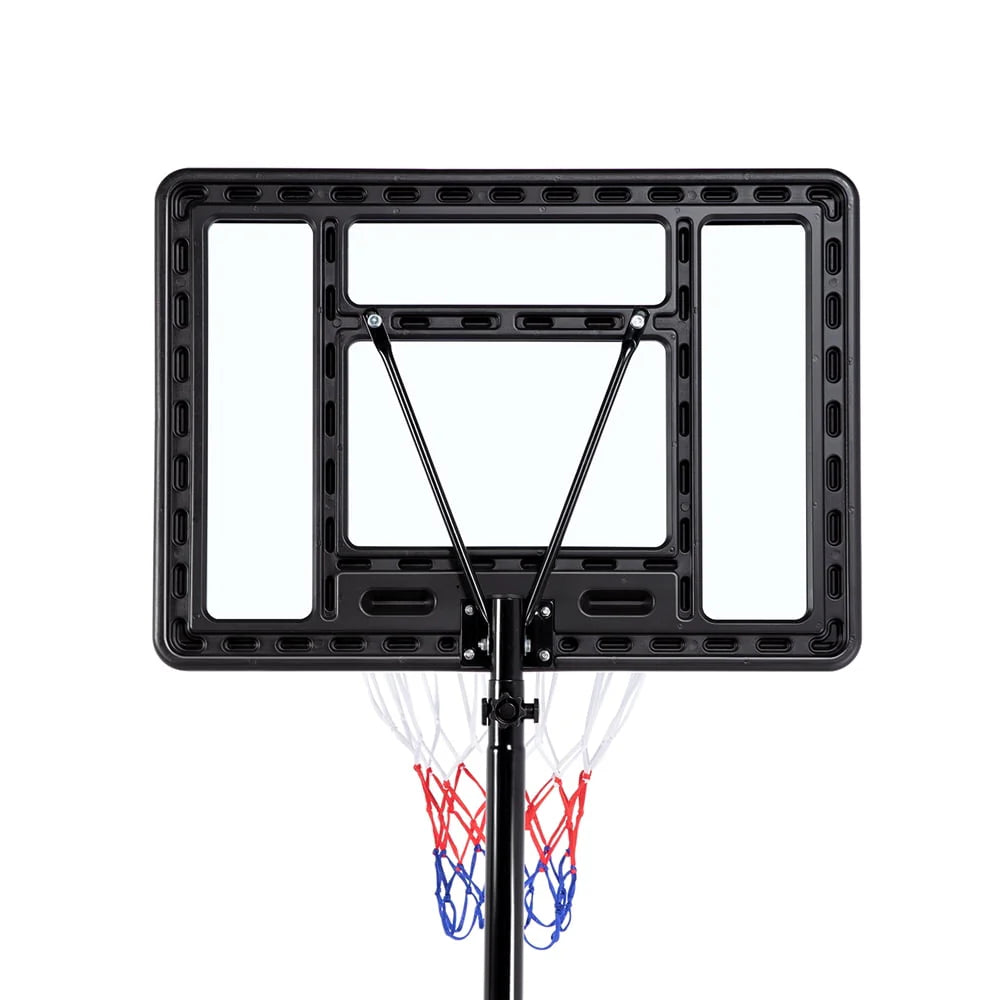 Height Adjustable Portable Basketball System with Wheels and Weighted Base F66942