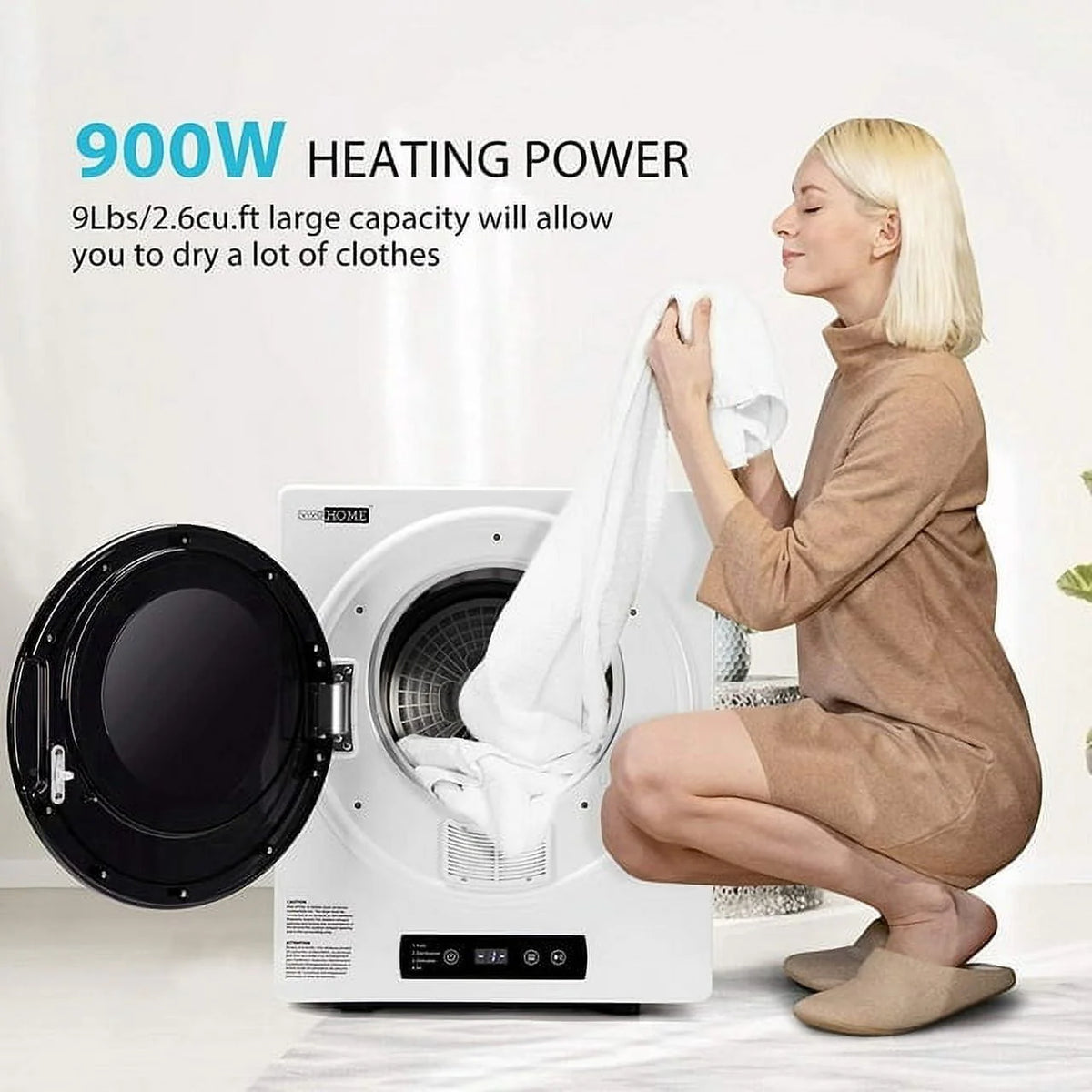 2.6 Cu.ft 900W Portable Laundry Dryer S738543