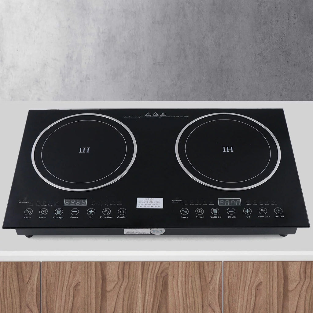 Electric Induction Cooker 2 Burners Cooktop Stove C5175