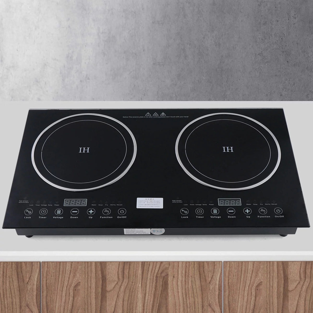 Electric Induction Cooker 2 Burners Cooktop Stove C5175
