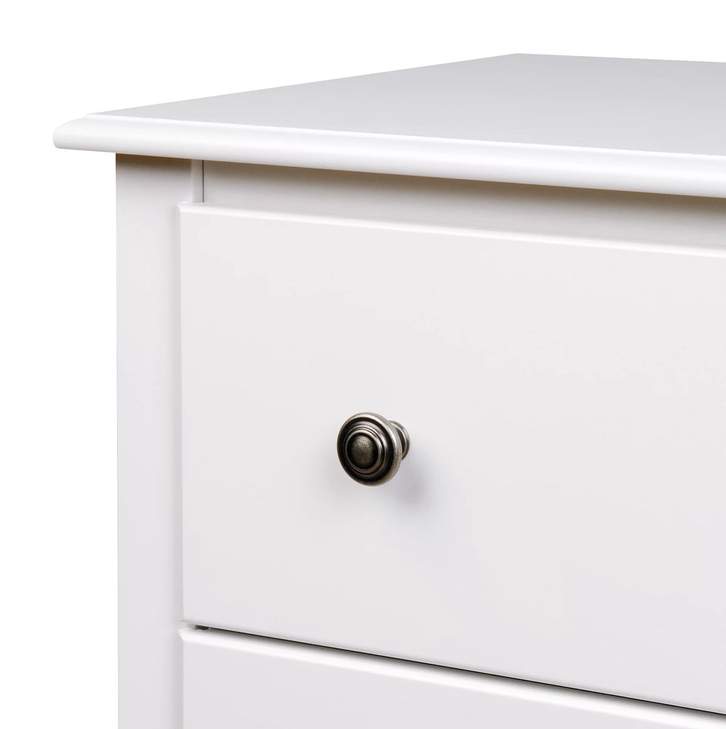 White 6 Drawer Wooden Dresser E54207