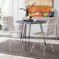 White Wash Wicker Dining Chair Set of 2 L5088