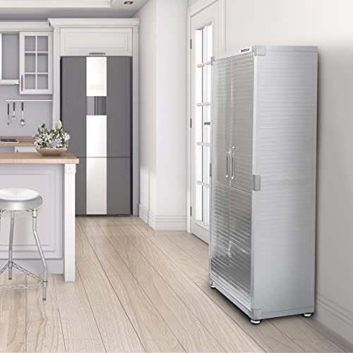 Solid Steel Lockable Metal Storage Cabinet with Adjustable Shelves, 48" W x 24" D x 72" H X185