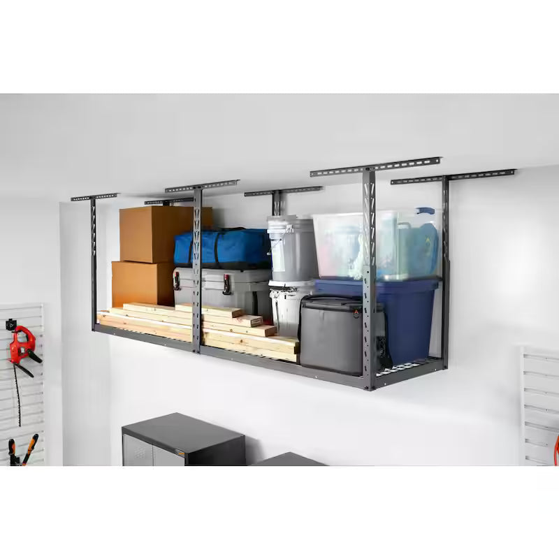 Adjustable Height Overhead Garage Storage Rack R478