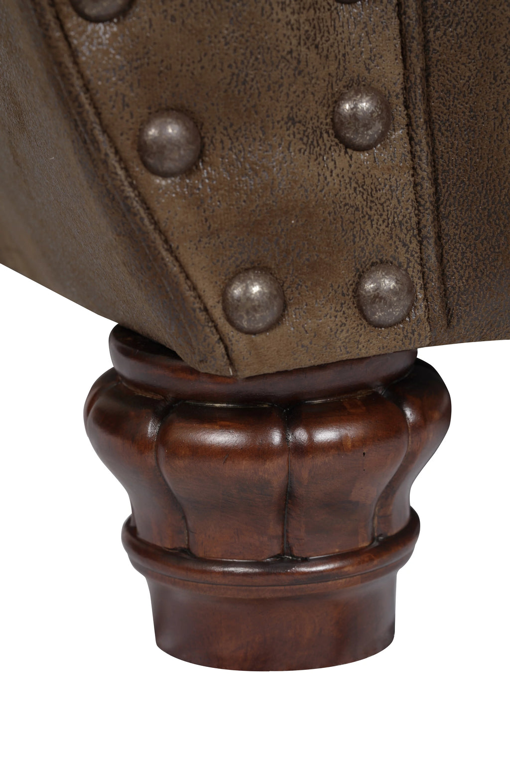 Ottoman with Nail Head Accents V87214