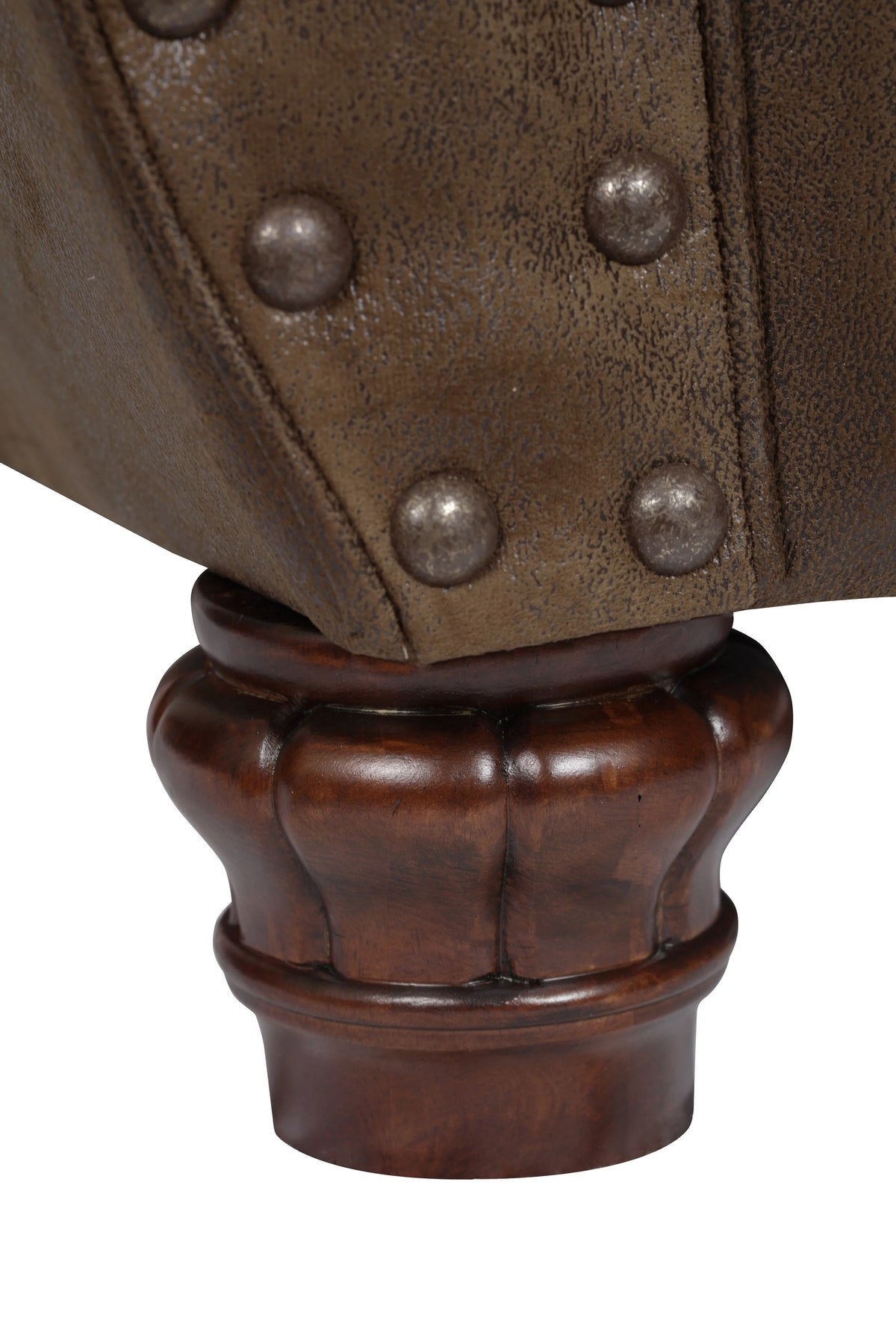 Ottoman with Nail Head Accents V87214