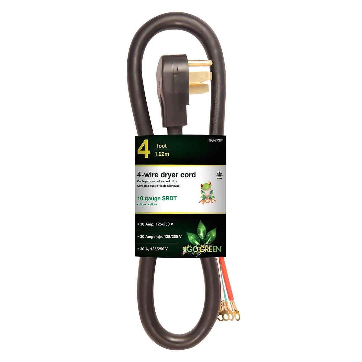 6 Ft 4-Wire Dryer Cord 30 Amps Z7612