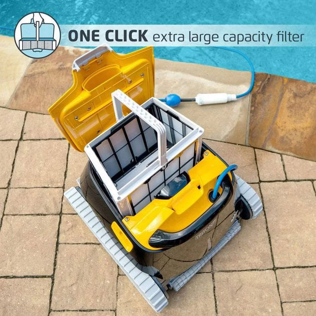 Inground Robotic Pool Cleaner with Caddy & Cover L885948