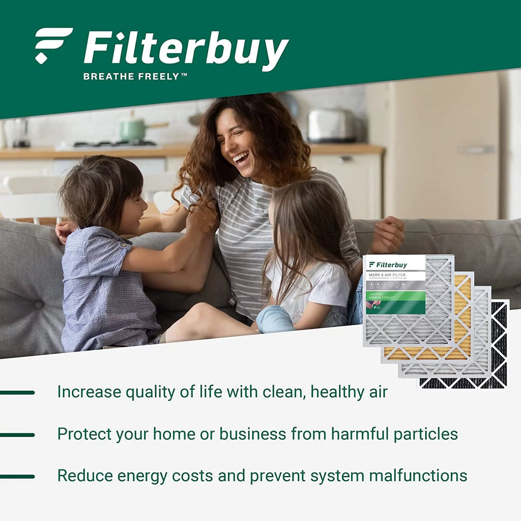 20x25x5 MERV 13 Pleated HVAC Air Filters 4-Pack T494