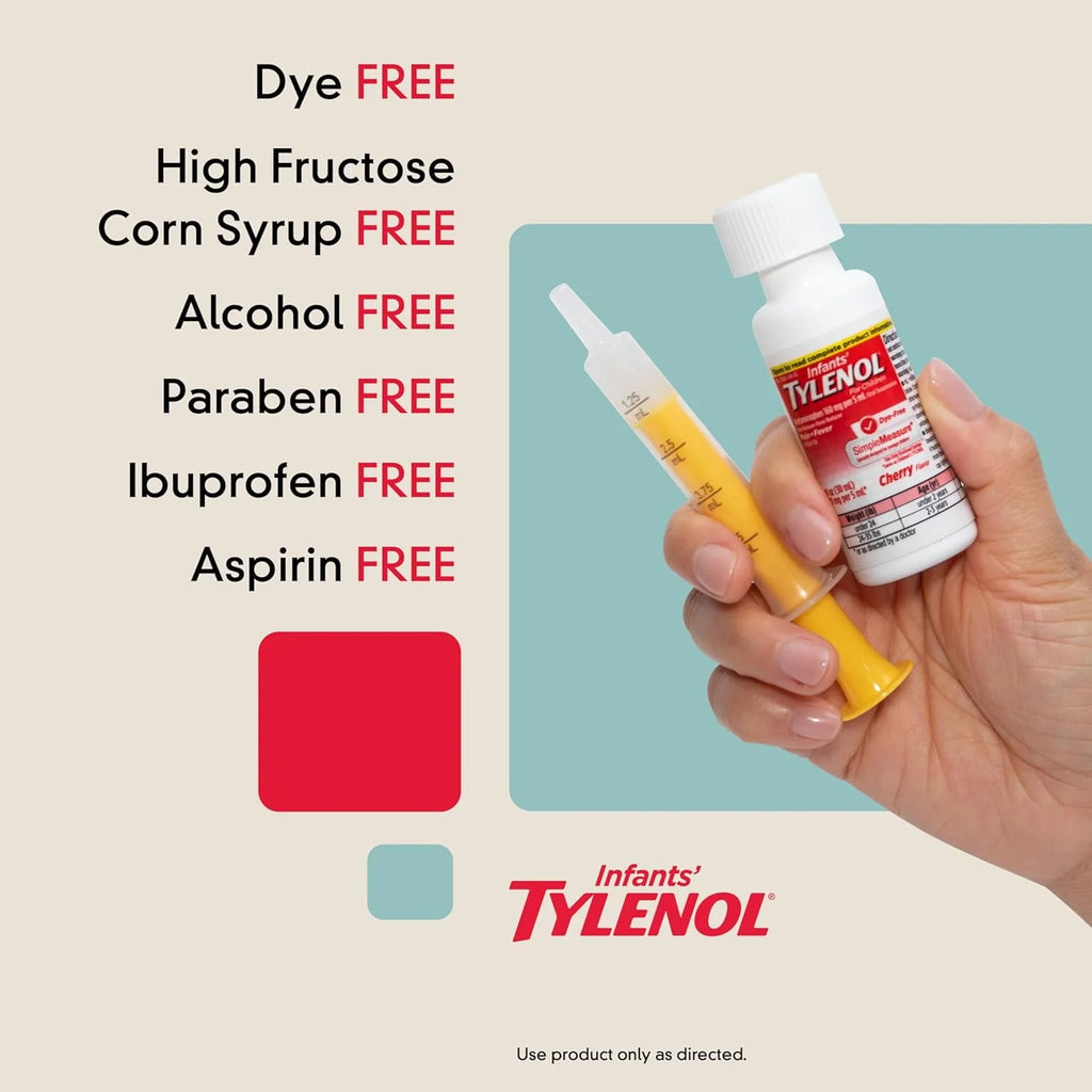 Dye-Free Cherry Acetaminophen Medicine 2 fl. oz E9907