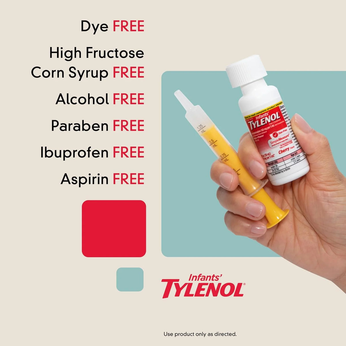 Dye-Free Cherry Acetaminophen Medicine 2 fl. oz E9907