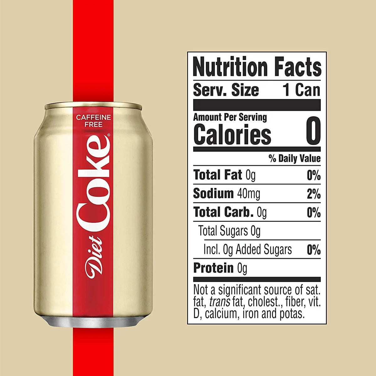 Caffeine-Free Soda 12oz Cans Pack of 48 N178845