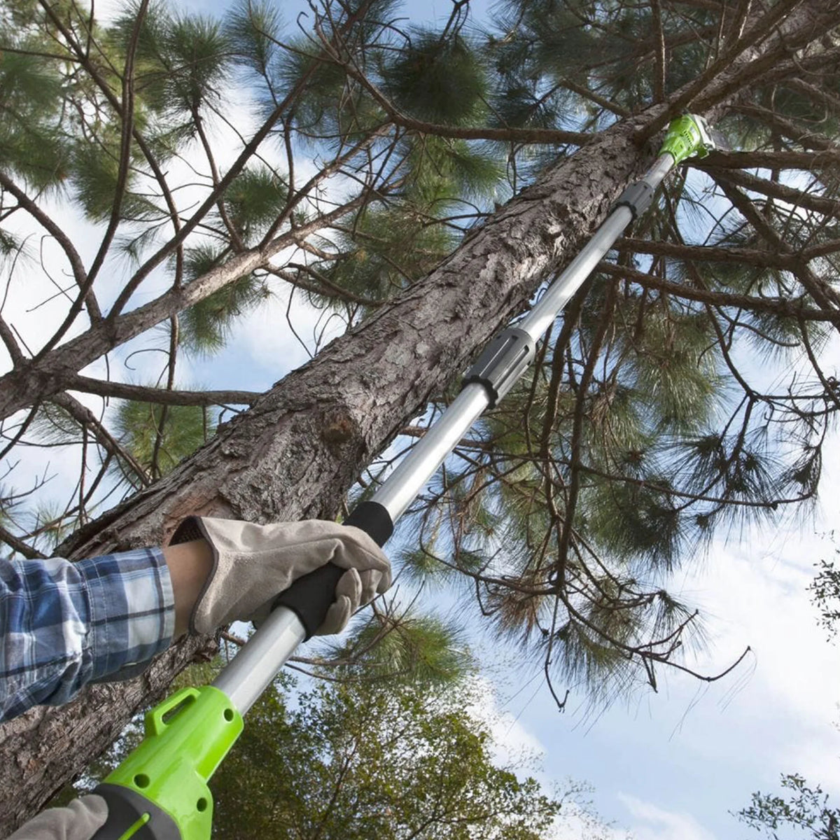 40V Cordless Battery Powered Pole Saw with 2.0 Ah Battery & Charger F25827