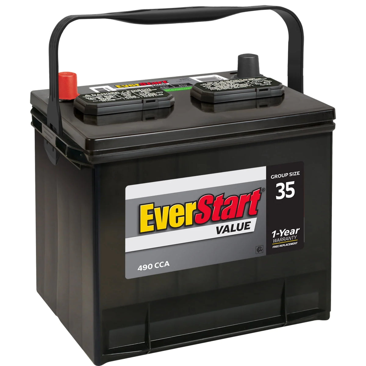 Lead Acid Automotive Battery Group Size 35 12 Volt 490 CCA W667661
