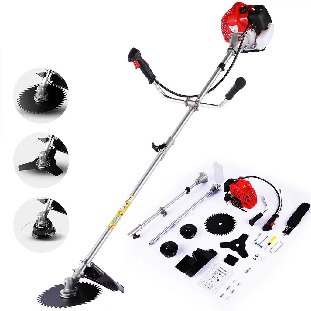 58cc Gas Powered 4-in-1 String Trimmer with 4 Detachable Head Q892