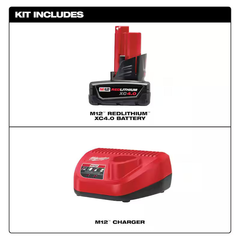 12V Cordless 3/8 in. Ratchet with 4.0 Ah Starter Kit C2549