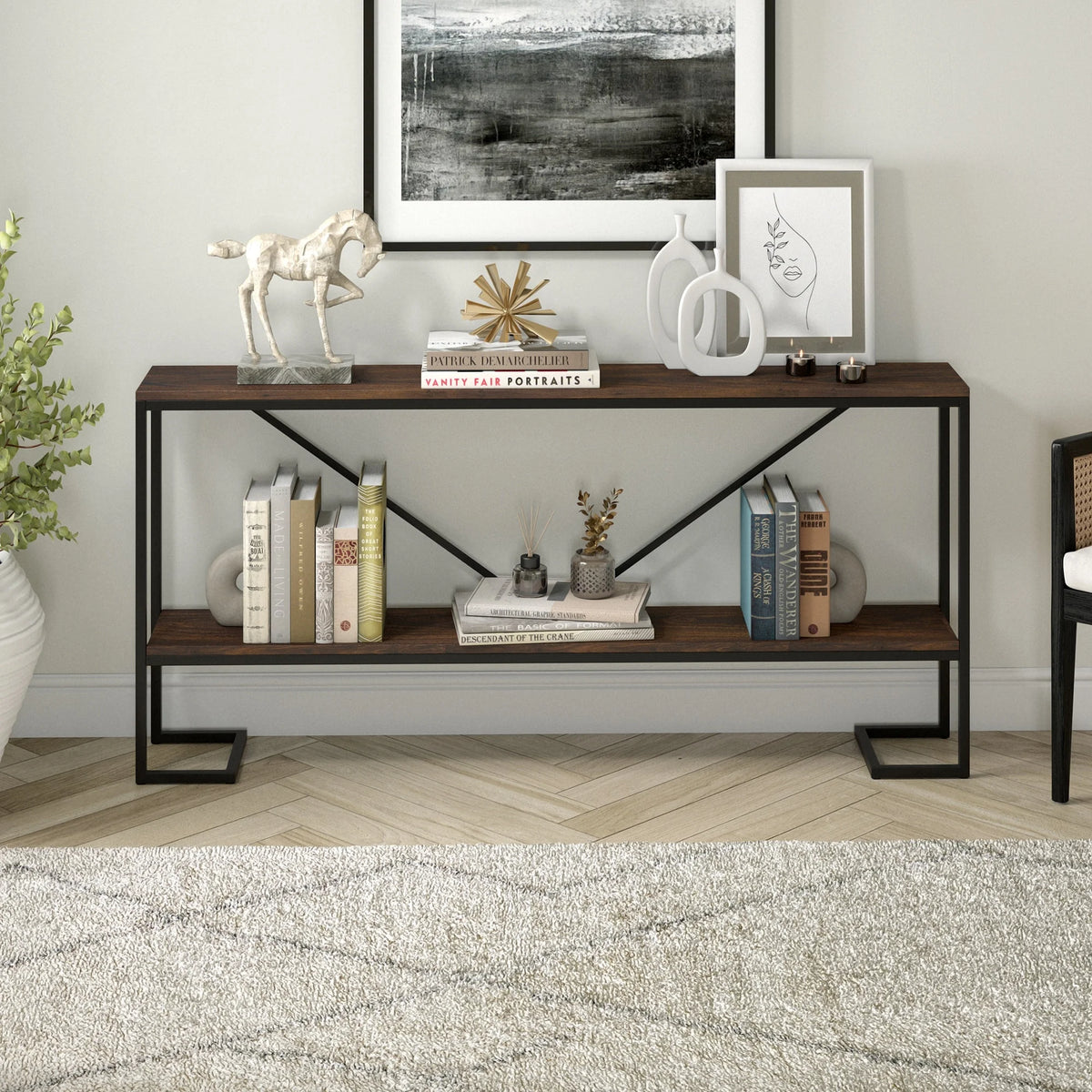 64" Wide Rectangular Console Table M1147