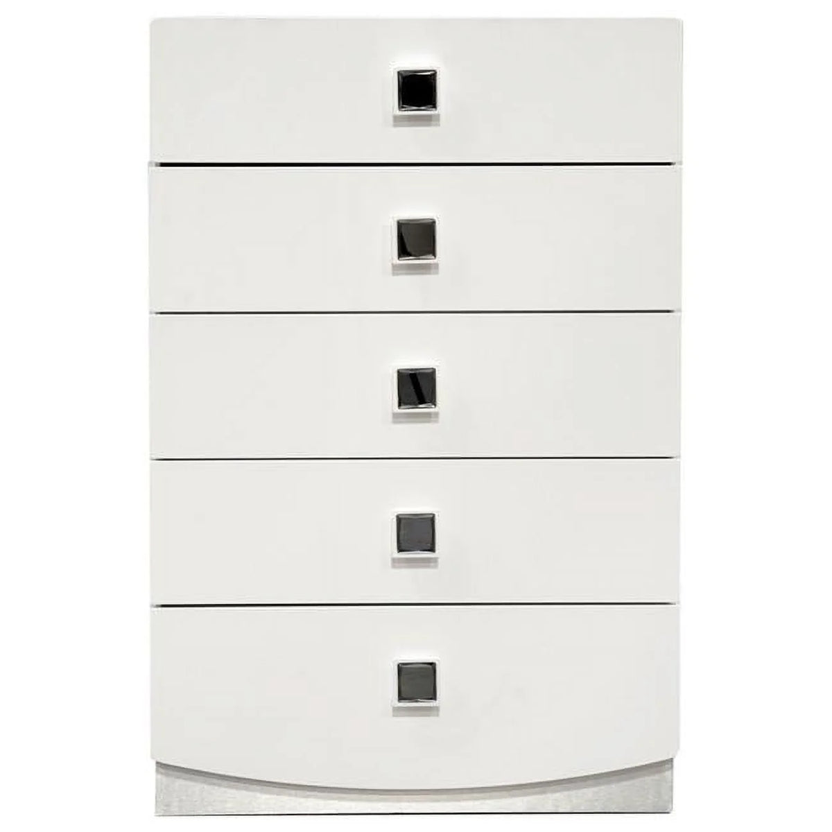 White 5 Drawer Poplar Wood Bedroom Chest Z61320