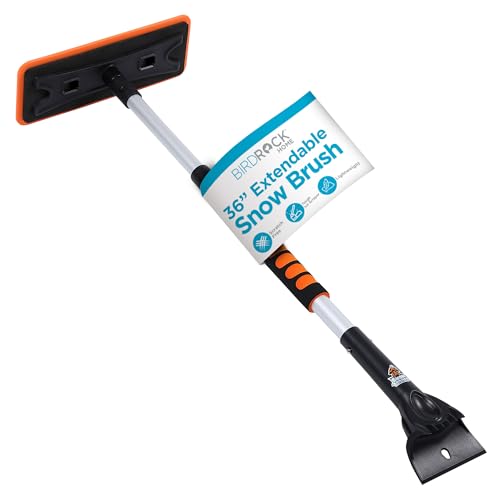 55" Extendable Snow Brush with 14" Foam Head & Detachable Scraper G55554