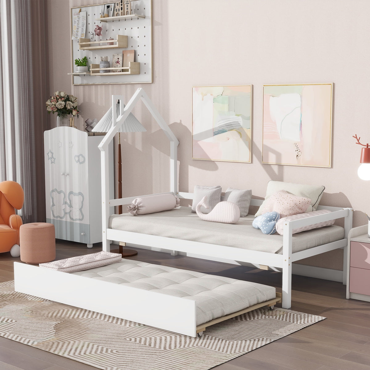Twin Size Daybed with Trundle O831176