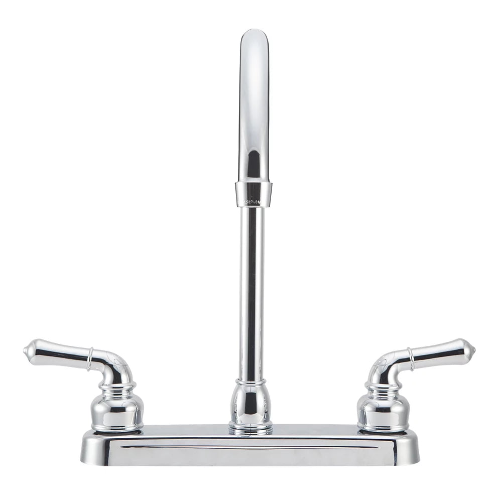Chrome Polished J-Spout RV Kitchen Faucet D1318