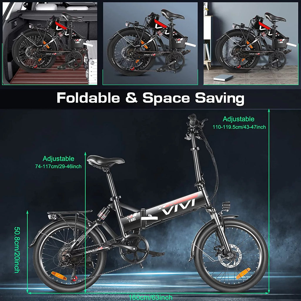 Folding Electric Bike 500W 20MPH L93920