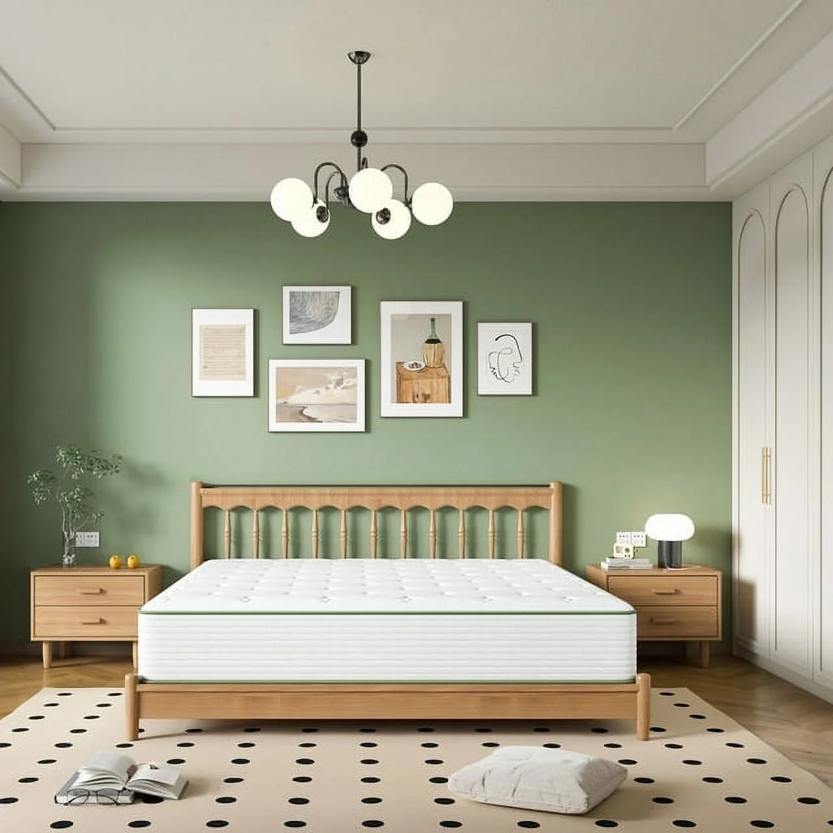 12 Inch Medium Firm Memory Foam Hybrid Mattress A50014