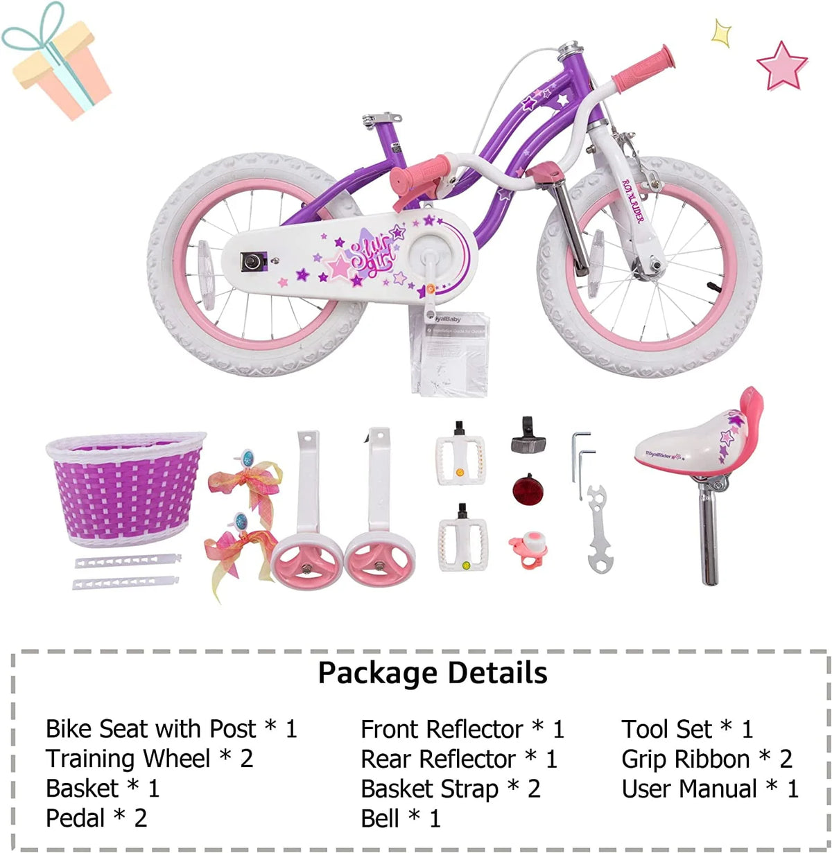 Blue 18 In. Kids Bike with Basket and Kickstand N6912