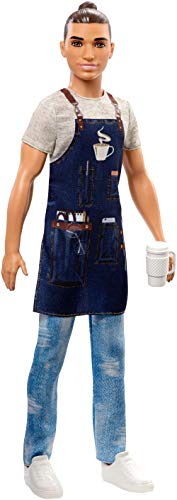 Barista Doll Wearing Café Apron A8453