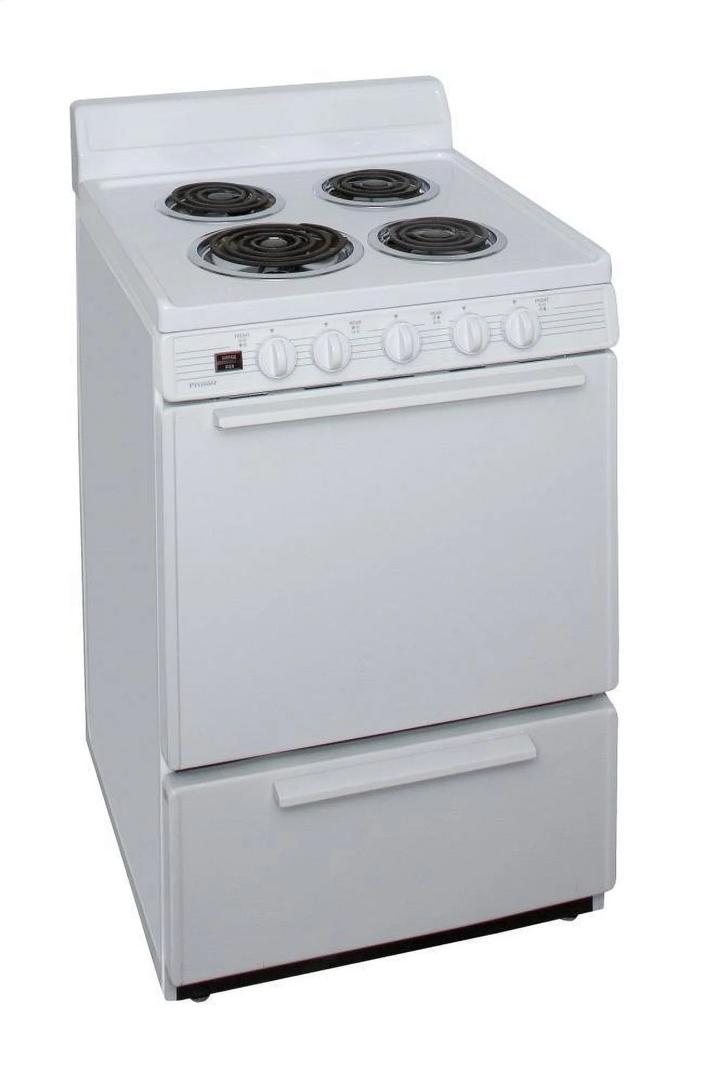 24" Freestanding Coil Electric Range White V105525