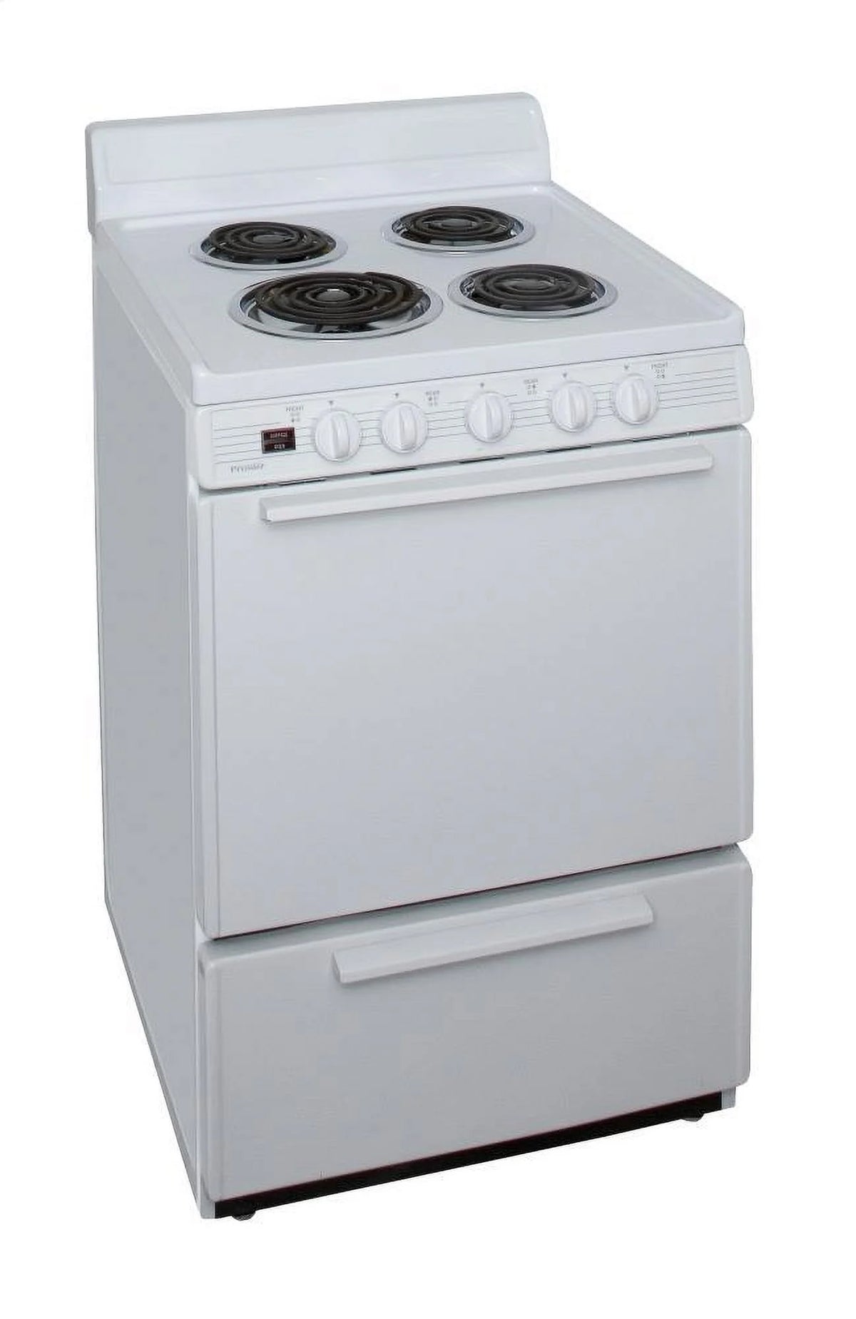 24" Freestanding Coil Electric Range White V105525