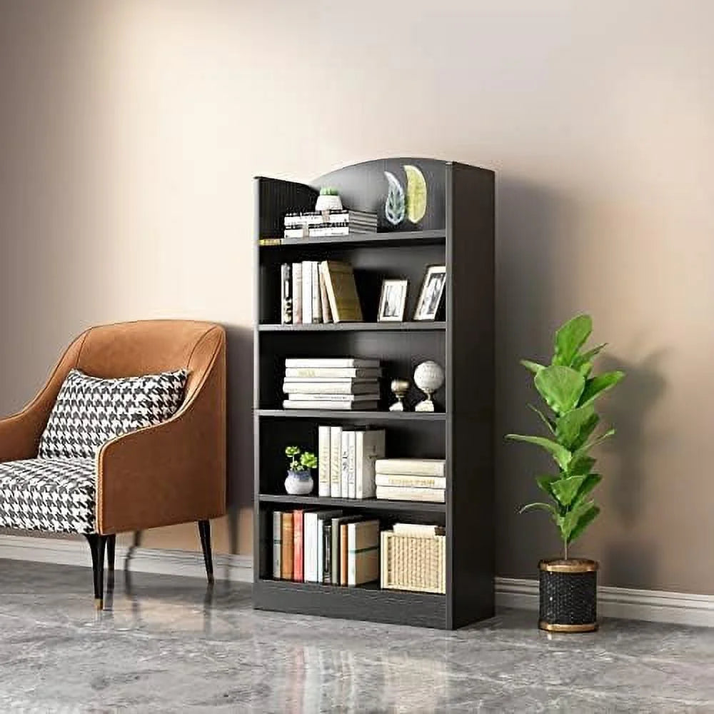Wood 5 Tier Bookshelf H82260